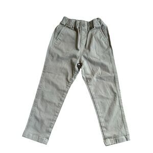 Uniqlo Tan beige Pants Classic school Uniform Toddler Boys Size 110 4-5T